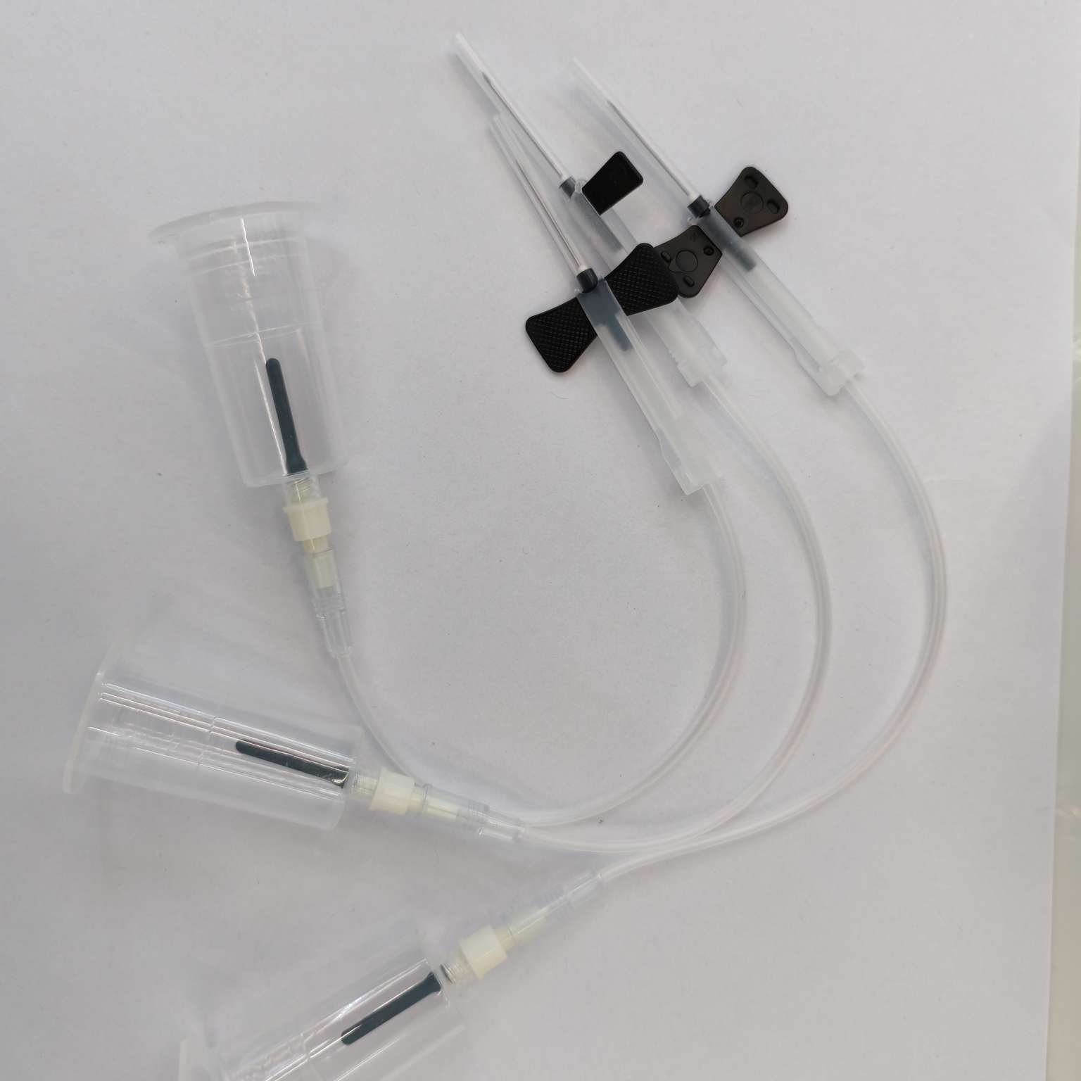 Safety Anti-Needling Vein Blood Collection Needle Single Wing Double Wing Blood Collection Needle With Needle Holder details Picture