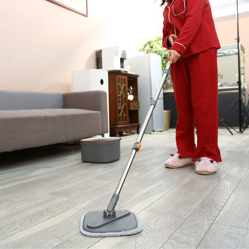 Square household rotating mop - a perfect mopping tool that eliminates the need for hand washing. It's a lazy mop details Picture