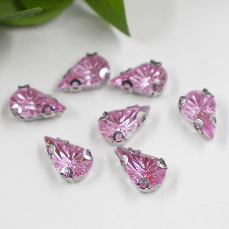 8*13mm马眼千禧彩色爪钻 白K银底亚克力钻 DIY服装辅料鞋子包配件详情图5