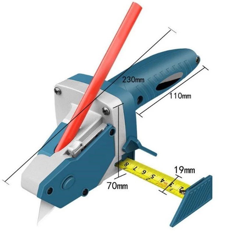 Gypsum board cutter Special knife for cutting woodworking tape measure drawing line compass decoration tool Item Picture