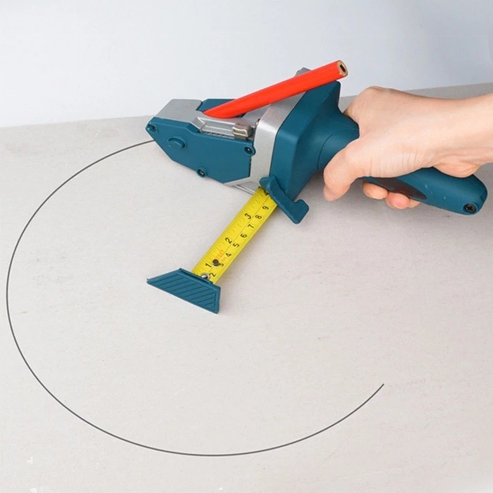 Gypsum board cutter Special knife for cutting woodworking tape measure drawing line compass decoration tool Application Scenario