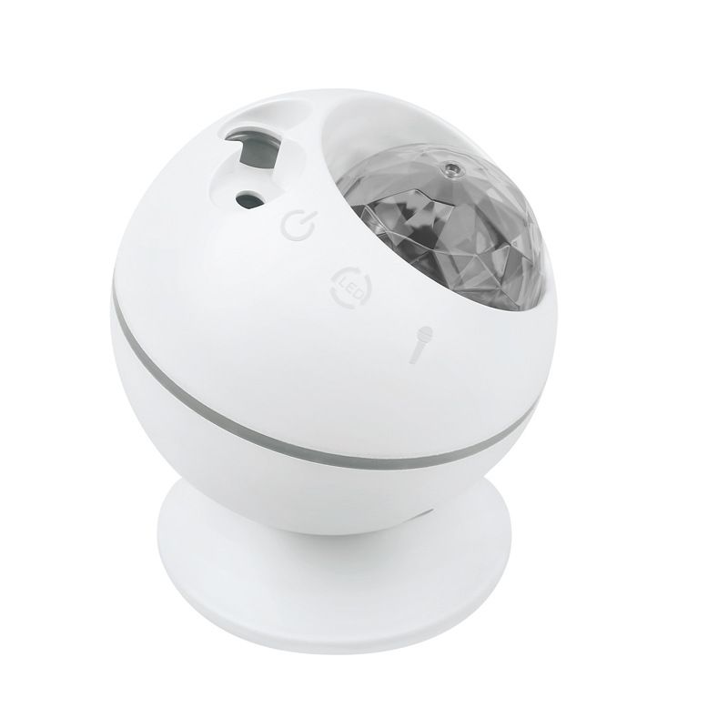 LED moon and starry sky projection light, water ripple laser spherical starry sky light, USB remote control seven-color Bluetooth music light Item Picture
