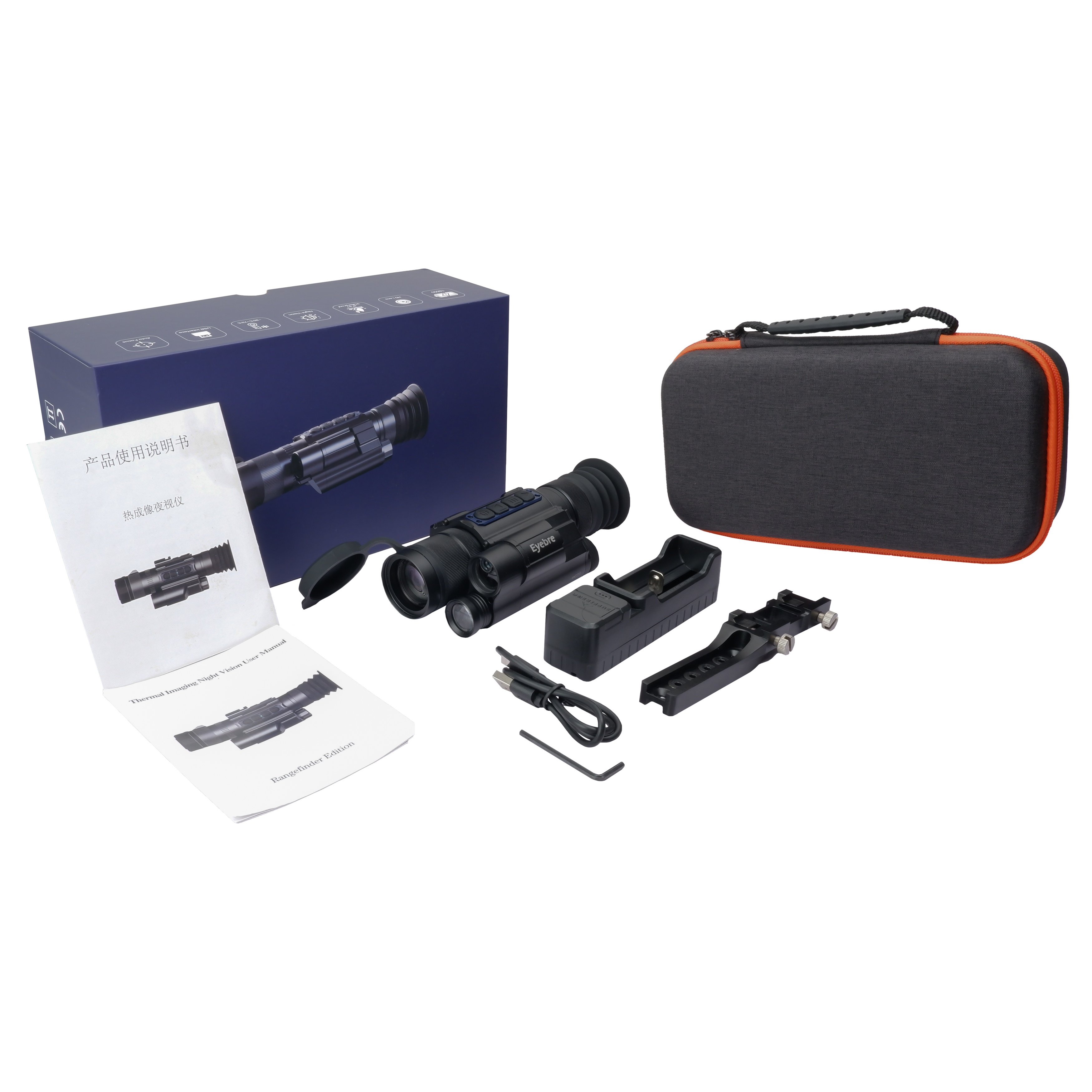 热成像/海康威视英文/探测鱼/浙江荣者光电/海康威视白底实物图