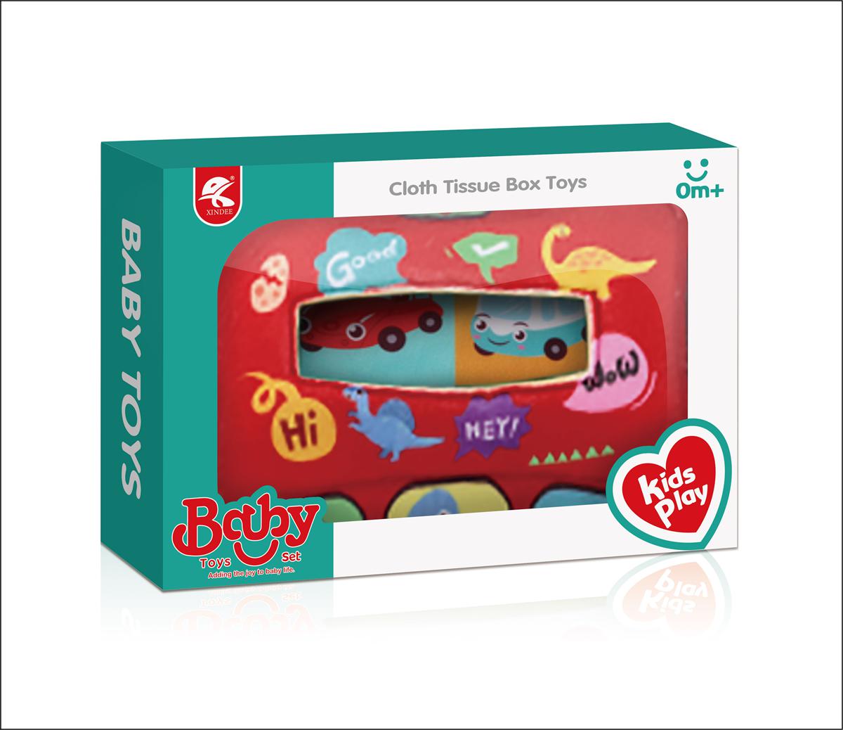 Cross border hot alphabet baby simulation tissue toy Red car baby simulation tissue toy small +2 ring paper +8 cloth cloth box Dinosaur baby simulation tissue toy small +2 ring paper +8 cloth cloth box toy details Picture