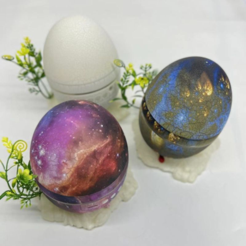 New LED Dinosaur egg Bluetooth music Aurora Galaxy Starry Sky light projection atmosphere Crack creative bedroom night light