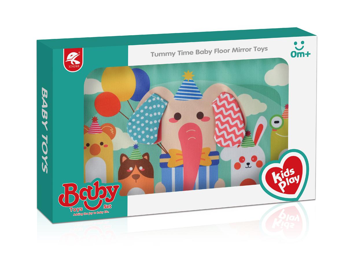 Cross-border hot elephant table calendar book + cloth mat giraffe floor mirror lion table calendar book toys full figure