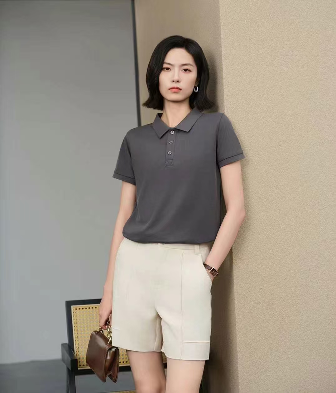 工作服定制POLO衫印logo短袖t工作服工装文化衫工衣刺绣纯棉夏季