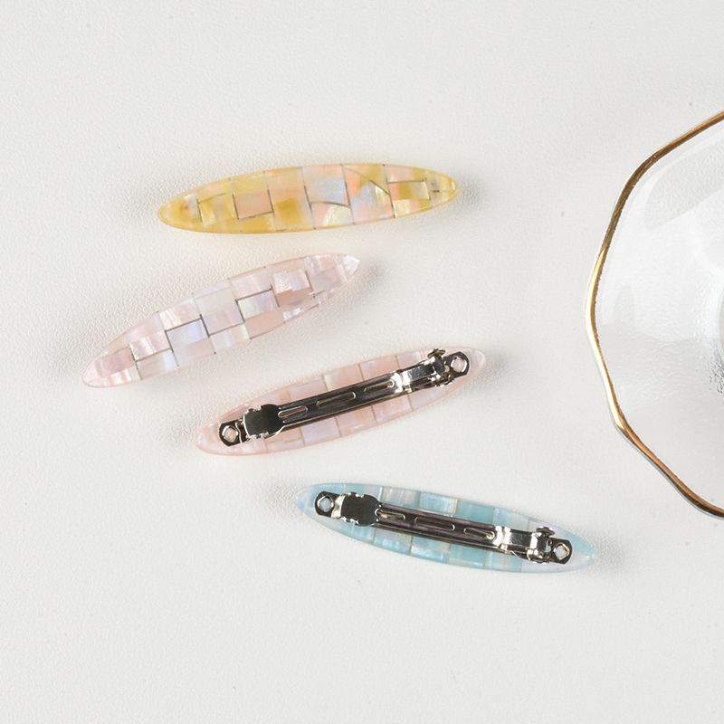 Korean ponytail clip hair clip France spring clip Women's floral back head acetate one-line clip hair clip hair clip hair clip hair clip Application Scenario