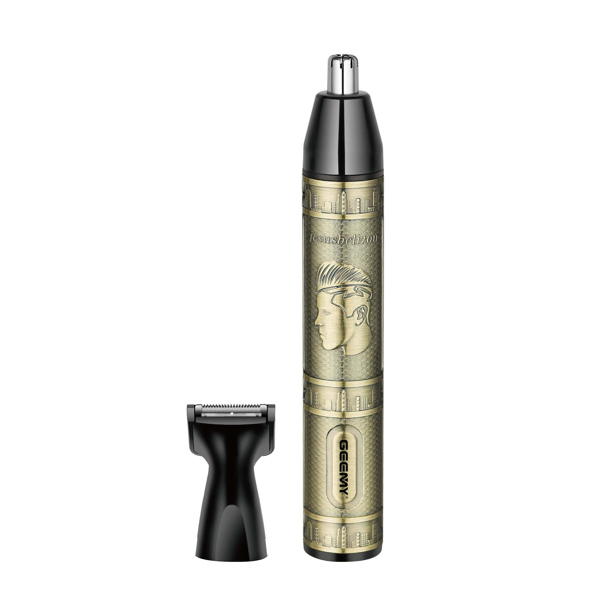 GEEMY 3156 Nose Hair Trimmer, Men's rechargeable 2-in-1 Nose hair Trimmer, Hairdresser, Sideburns Trimmer details Picture