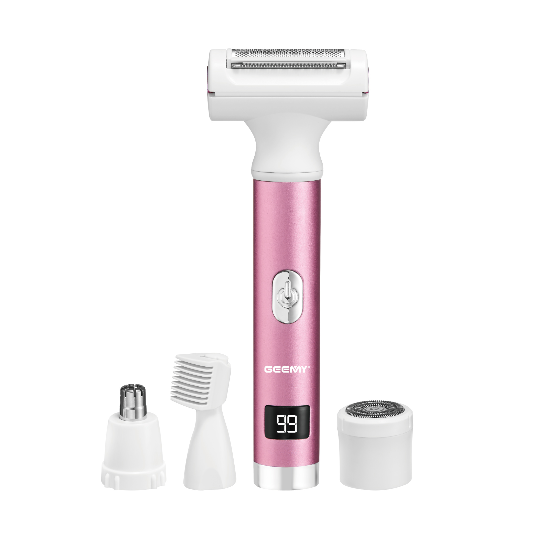 GEEMY 3163 Cross-border Digital Display multi-functional women's hair remover, hair removal device, armpit trimming, eyebrow trimming, nose hair trimming details Picture