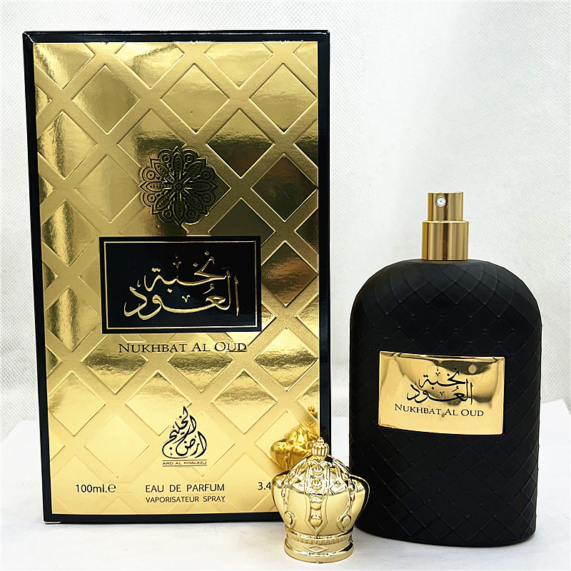 Cross-Border Export Creative Styling Crown Black Frosted Feel Royal Bright Nukhbat Al Oud Middle East Arab Men's Perfume Perfume Application Scenario