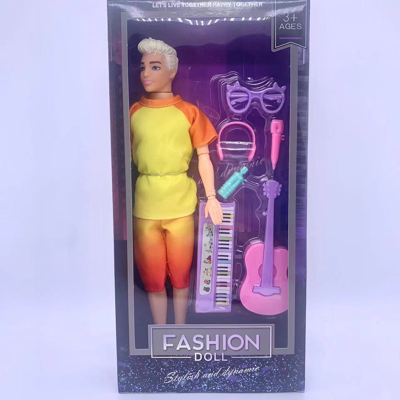Foreign trade doll high-end princess doll toys girls love limbs wrist movable window box 11.5 inch joint solid fashion Barbie doll with set gift box girls play house wine set toy A10 full figure