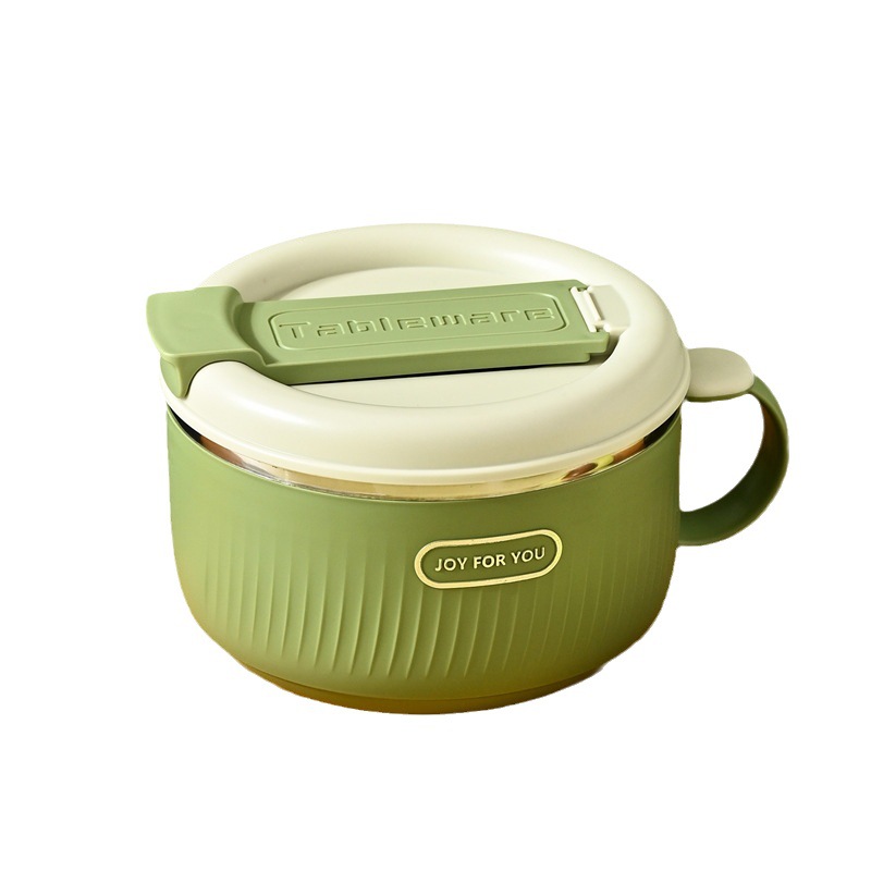 M73-9983 304 stainless steel light luxury instant noodle bowl lunch box supplies a new portable fast food travel instant noodle bowl