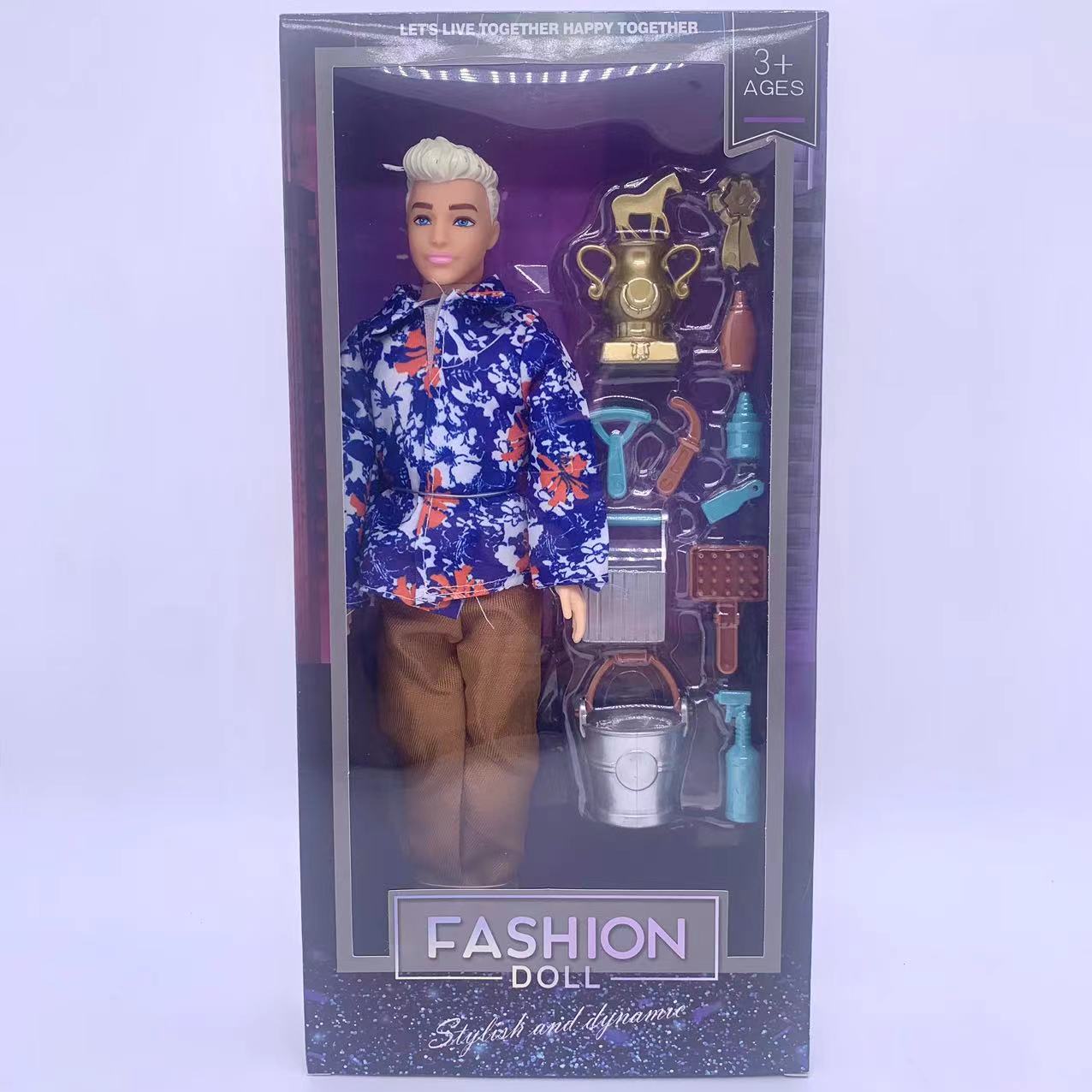Foreign trade doll high-end princess doll toys girls love limbs wrist movable window box 11.5 inch joint solid fashion Barbie doll with set gift box girls play house wine set toy A10 Item Picture