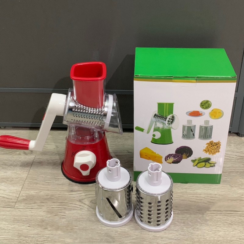 The new household hand-rolling roller vegetable cutter multi-functional three-in-one kitchen vegetable slicing potato shreds details Picture
