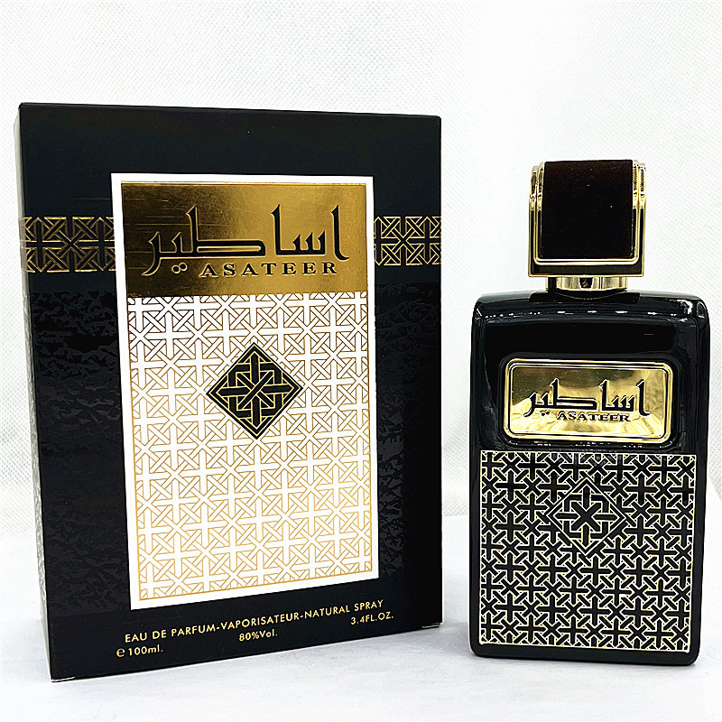New Creative Cross -border Explosion ASATEER Leather Covers Simple High -end Atmospheric Middle East Arabic Fragrance Perfume Spot full figure