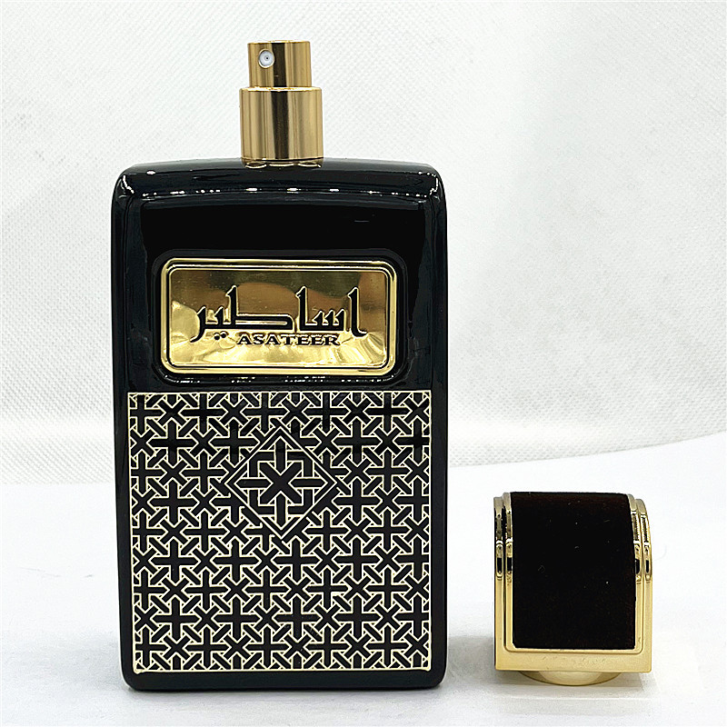 New Creative Cross -border Explosion ASATEER Leather Covers Simple High -end Atmospheric Middle East Arabic Fragrance Perfume Spot Specification drawing