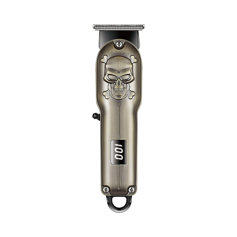 Geemy 8057 Cross-Border New Electric Hair Clipper Metal Engraving Led Digital Display Hair Salon Professional Electric Clipper Usb Charging details Picture