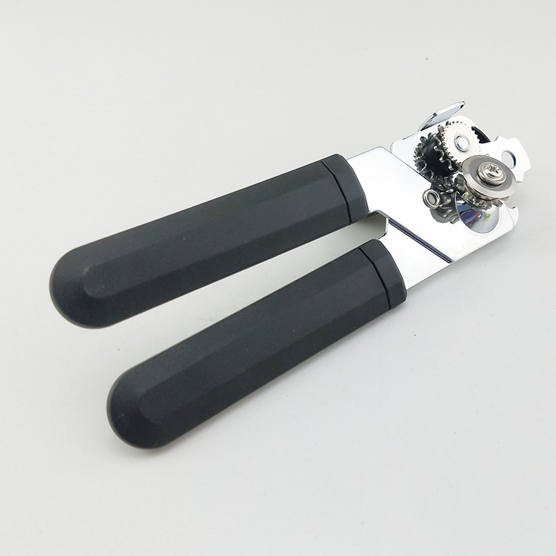 Stainless steel can opener, manual three-in-one multi-functional can opener, kitchen small tool, can opener knife Specification image