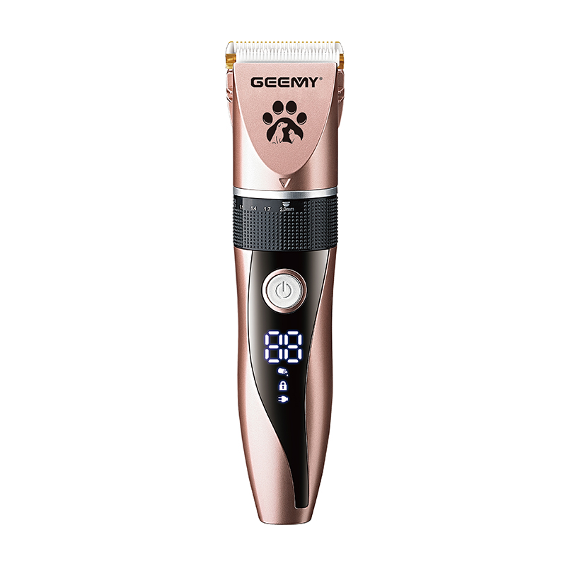 GEEMY 8022 Cross-border new electric pet hair trimmer, home LED digital display dog hair trimmer details Picture