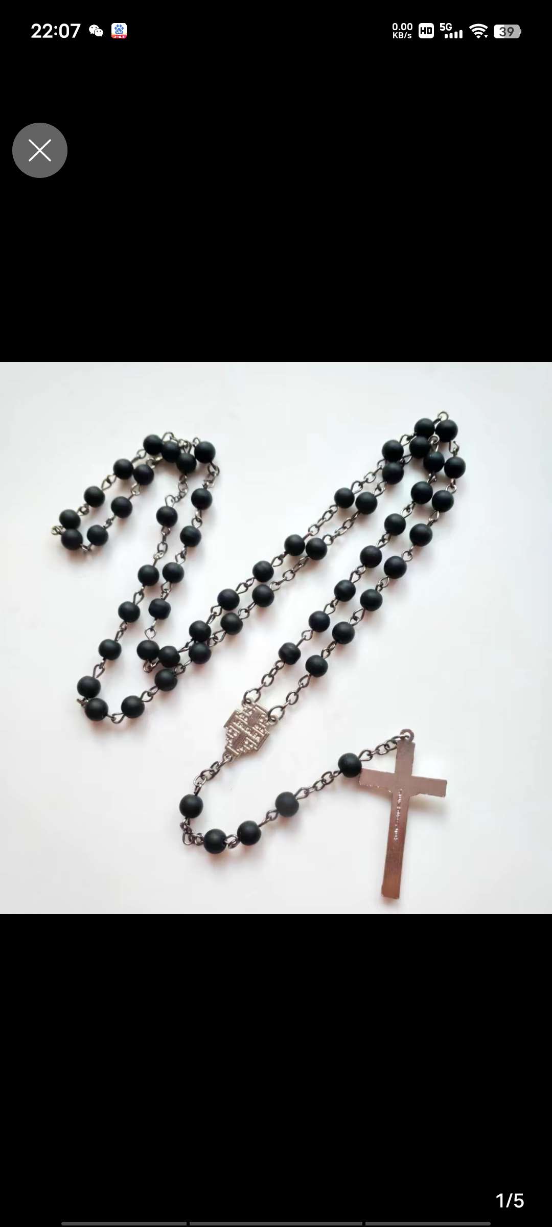 宗教系列用品，厂家直销木珠檀香十字架项链，畅销国外市场欢迎新老客户选购详情图5