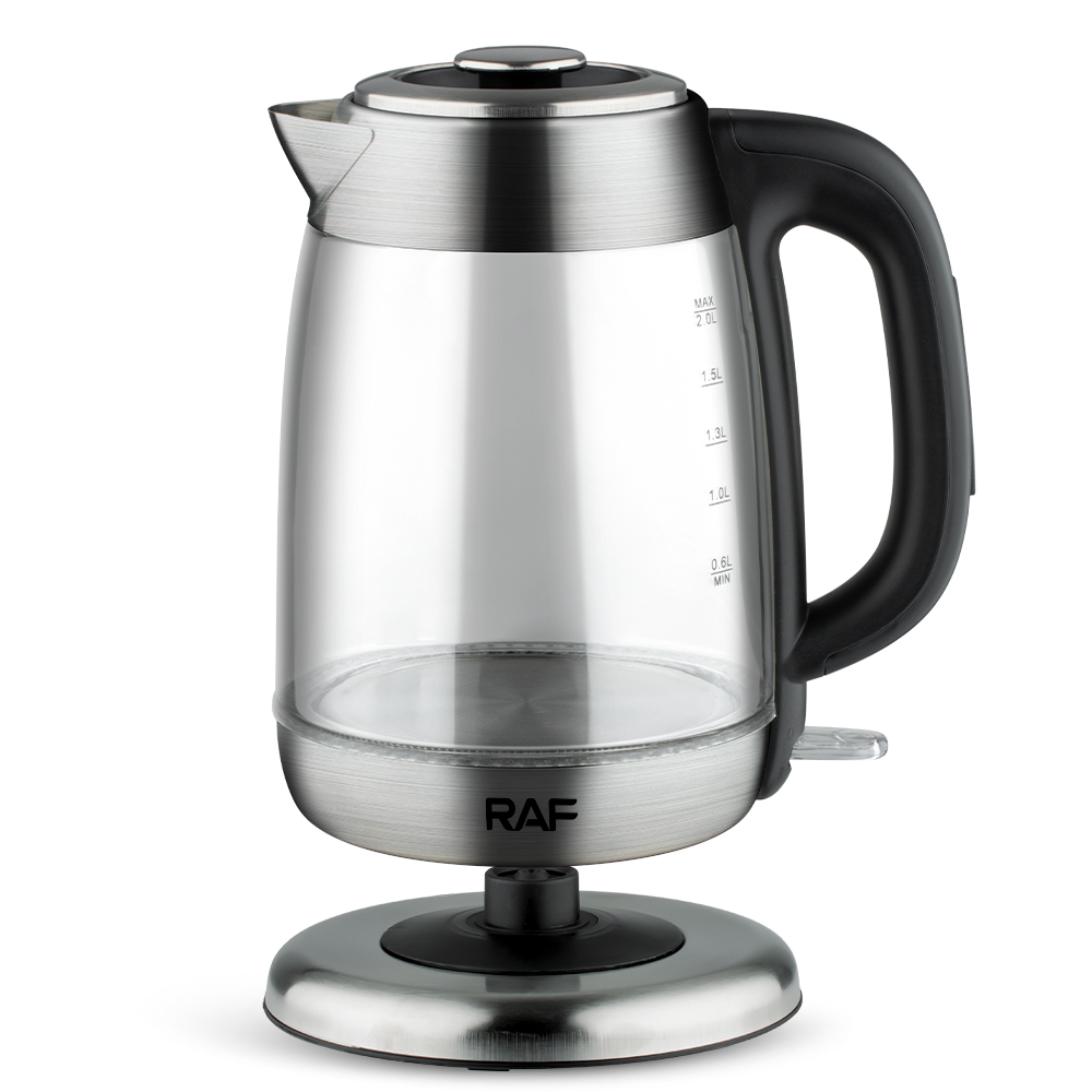 RAF European standard cross-border electric kettle, high borosilicate glass kettle, visual automatic power-off kettle, high power Specification image