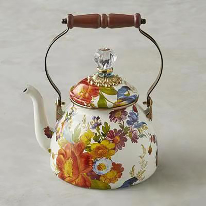 The 2.5L and 4L large-capacity teapot is called "Mingyin Teapot". It features Russian style and quality enamel and enamel teapots, as well as home-use painted designs Specification image