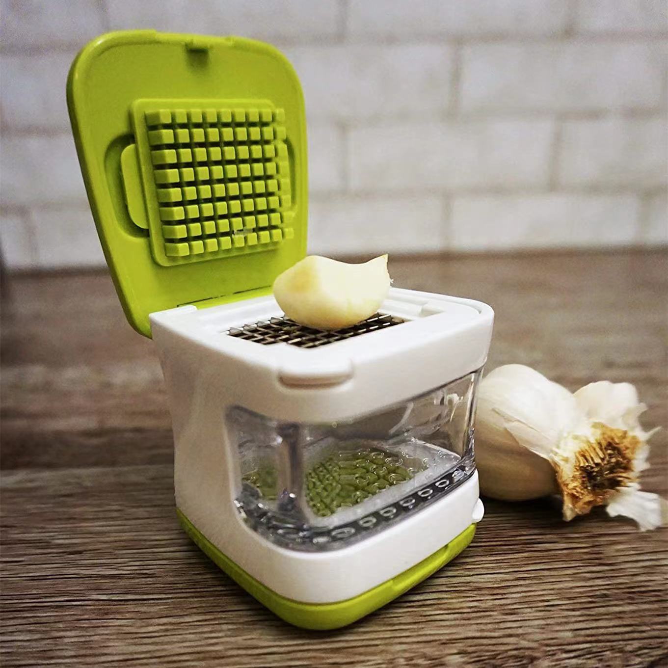 Garlic mince cutter, two-sided press garlic cutter, mini vegetable cutter, garlic chopper details Picture