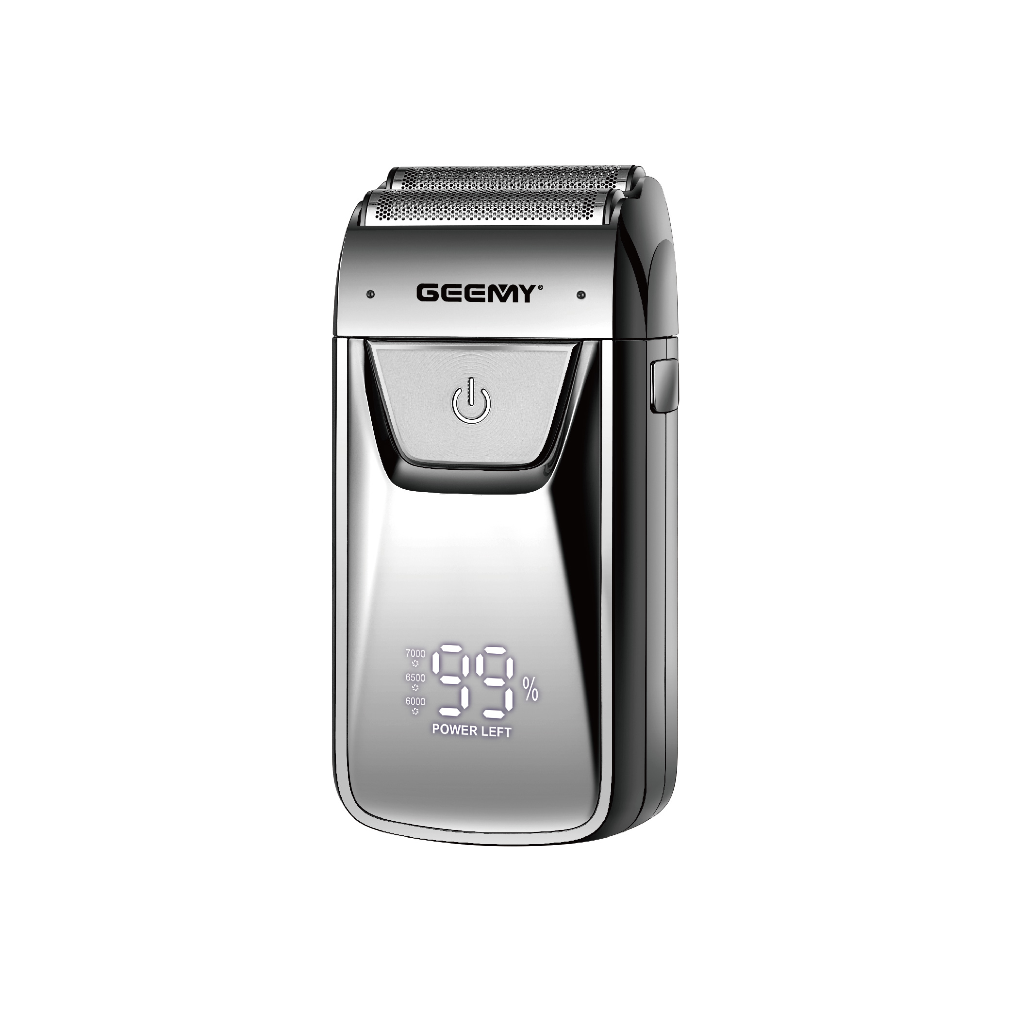 Geemy 9013 Cross-Border Reciprocating Floating Knife Mesh Led Display Electric Razor Compact And Portable Razor Specification drawing