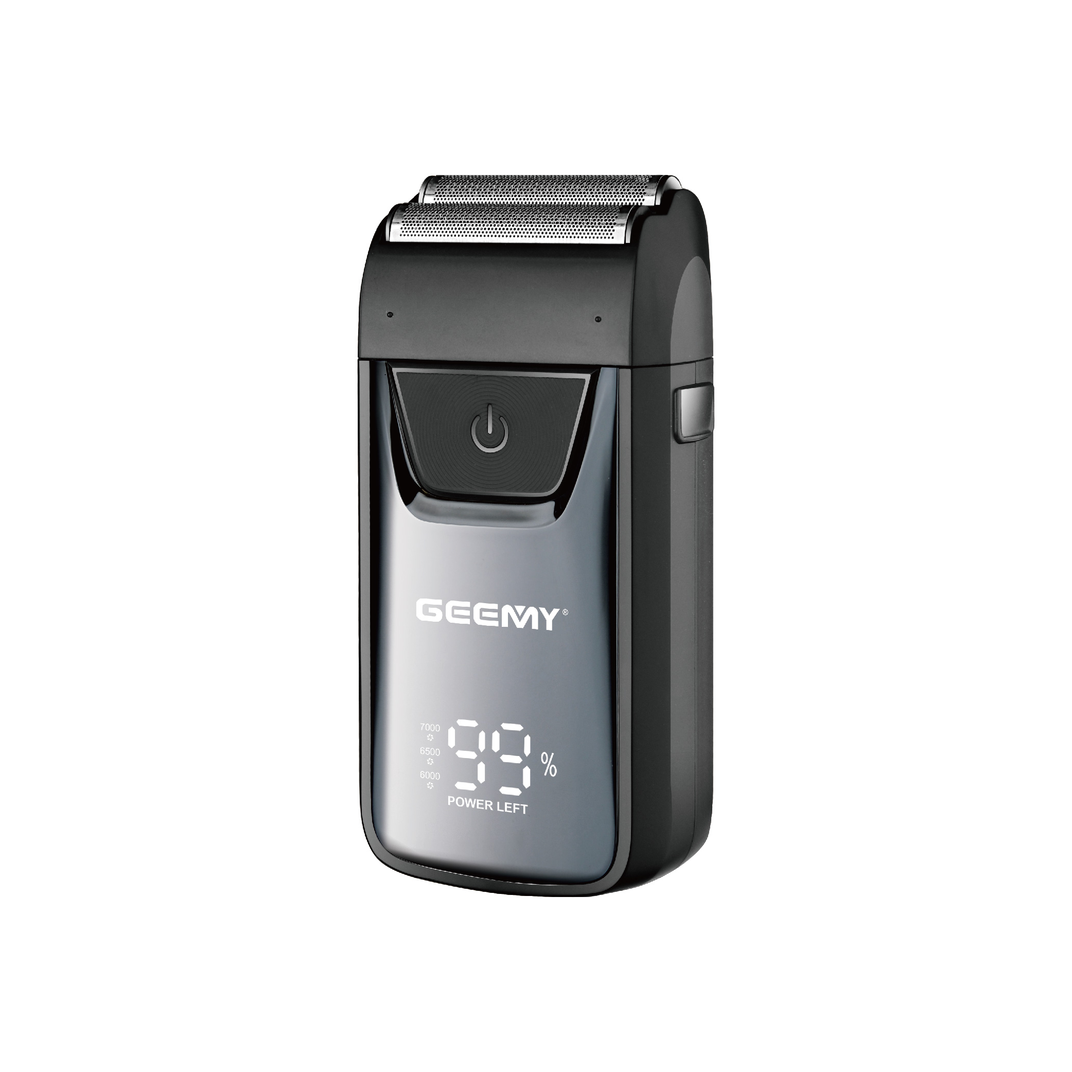Geemy 9012 Cross-Border Professional Reciprocating Electric Shaver Double Blade Mesh Multi-Function Led Lcd Razor Specification drawing