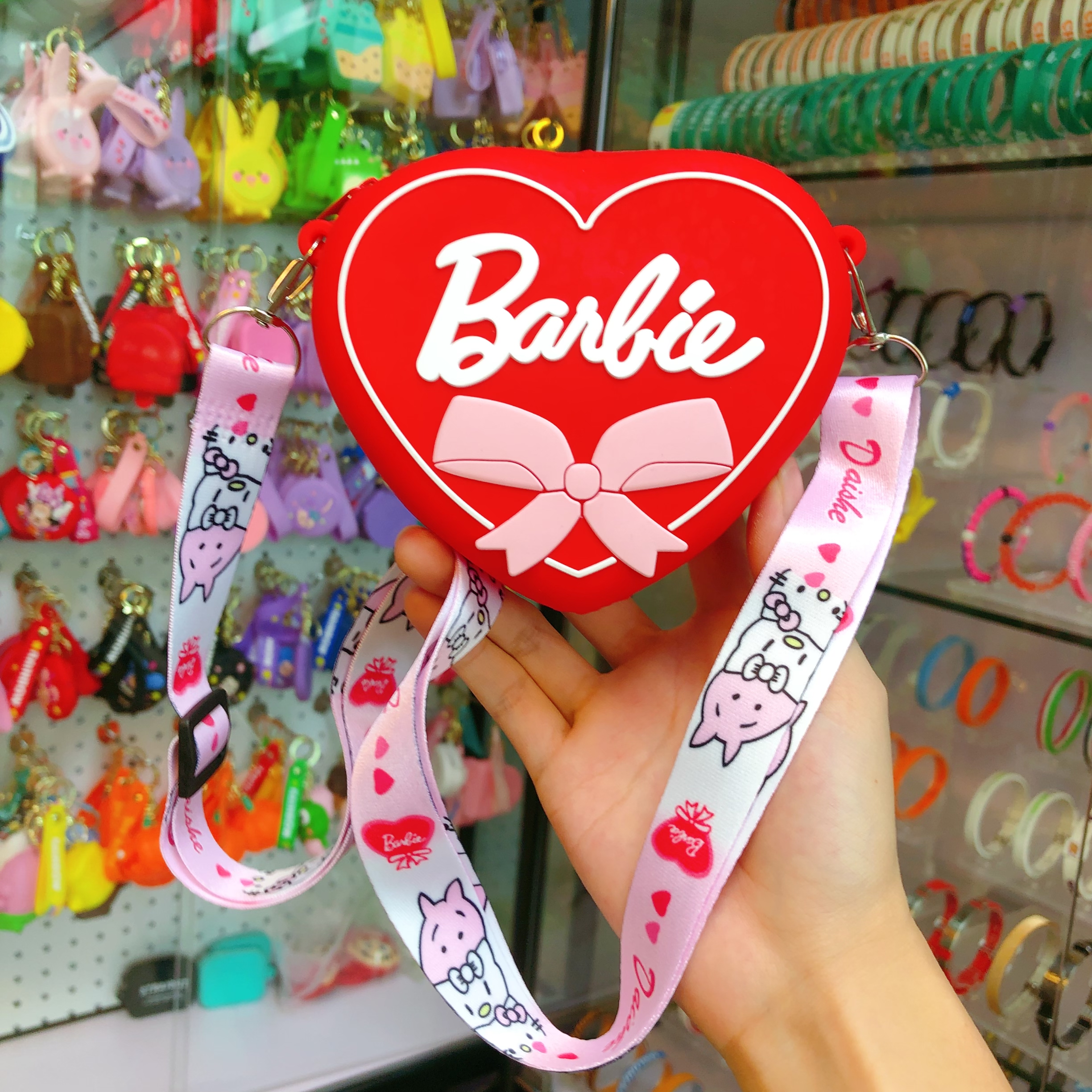 Cartoon Love Children and girls crossbody bag, cute cartoon cartoon kindergarten students' small change shoulder bag, silicone Cartoon love children and girls crossbody bag, cute cartoon cartoon kindergarten students' small change shoulder bag, silicone Item Picture