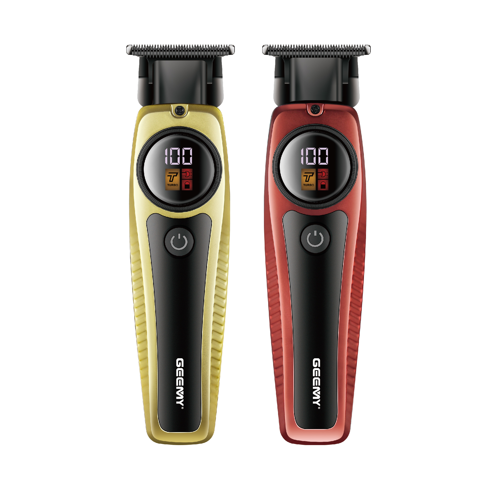 Geemy 8068 Cross-Border Explosive Electric Faders Led Lcd Digital Display Usb Hair Salon Home Hair Clipper details Picture