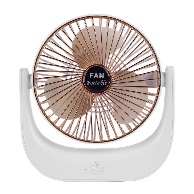 Electric fan, office desktop, double-blade fan, cooling fan, Douyin, the same style as the student dormitory, USB charging small fan Item Picture