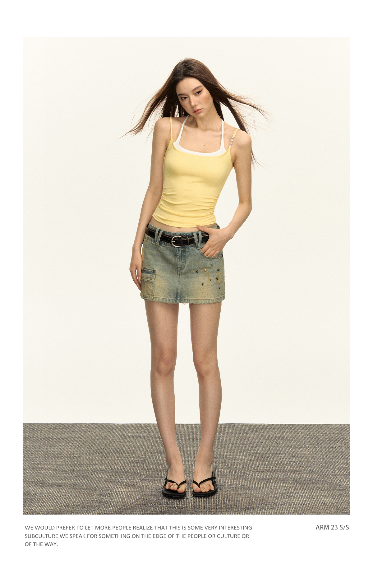 2024 Summer Slim rope Spice Girl style halter T-shirt for petite women, high street American waist-cinching leave, two short tank tops pic 13