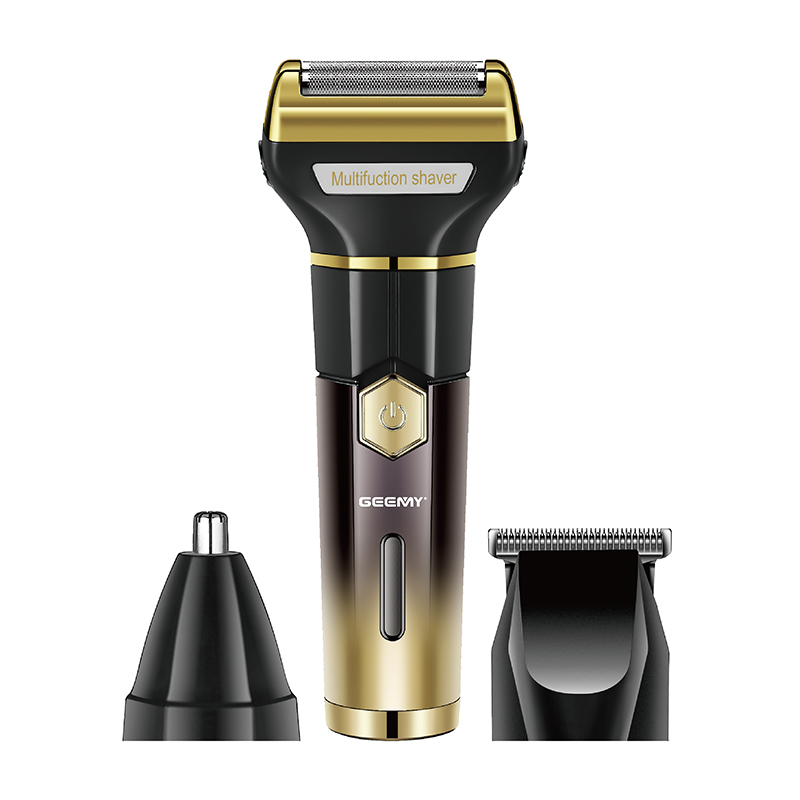 Geemy 8065 Cross-Border Hair Clipper 3-In-1 Reciprocating Electric Shaver Set Rechargeable Nose Hair Trimmer details Picture
