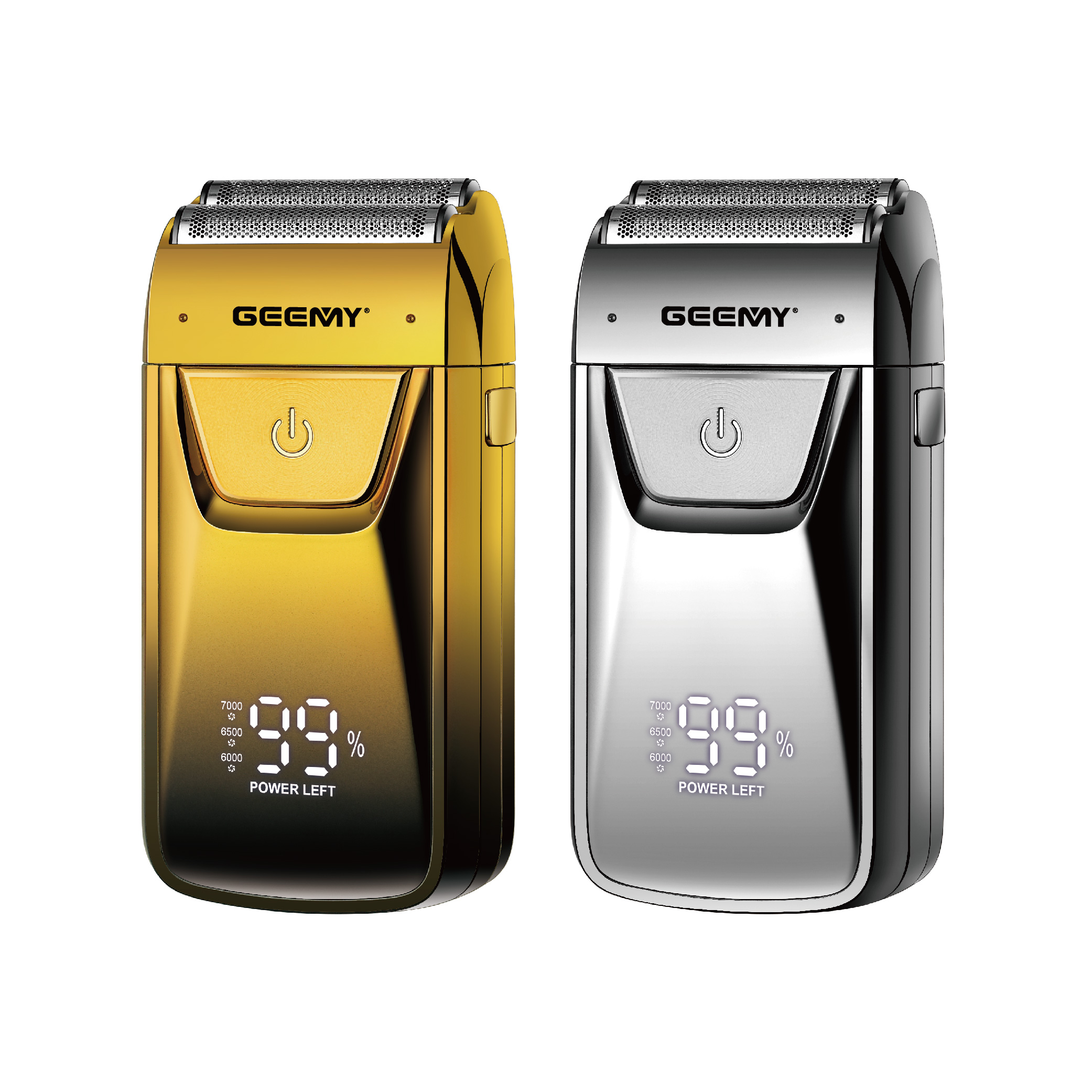 Geemy 9013 Cross-Border Reciprocating Floating Knife Mesh Led Display Electric Razor Compact And Portable Razor Application Scenario