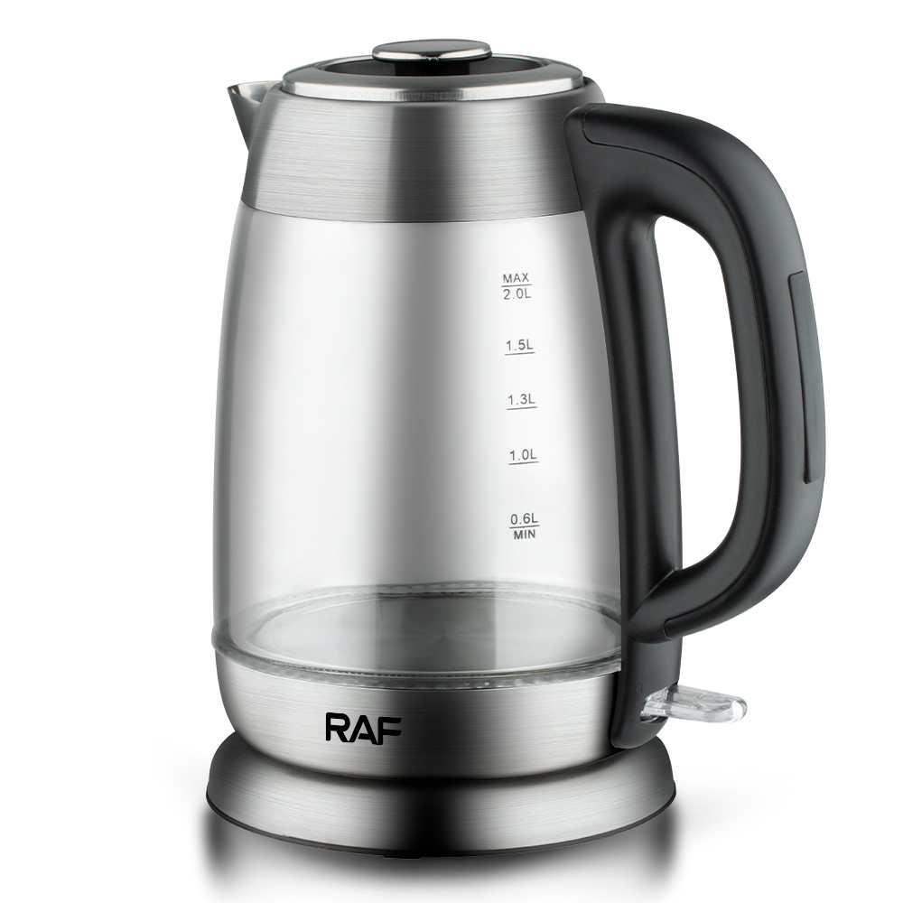 RAF European standard cross-border electric kettle, high borosilicate glass kettle, visual automatic power-off kettle, high power details Picture