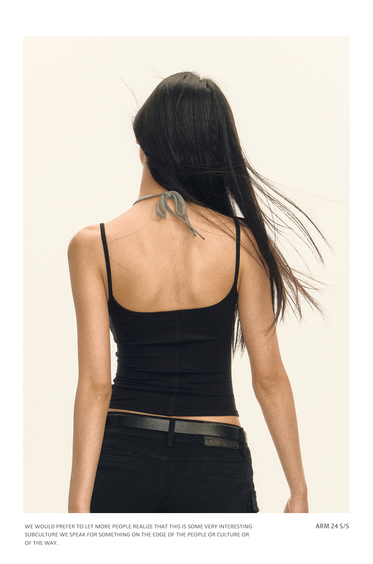 2024 Summer Slim rope Spice Girl style halter T-shirt for petite women, high street American waist-cinching leave, two short tank tops pic 7