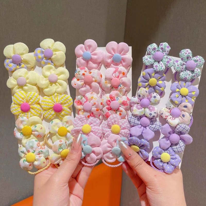 Children's hair bands, cute flower hair ties for girls, no damage to hair, good elasticity, baby hair ties, little girls' hair accessories, hair bands