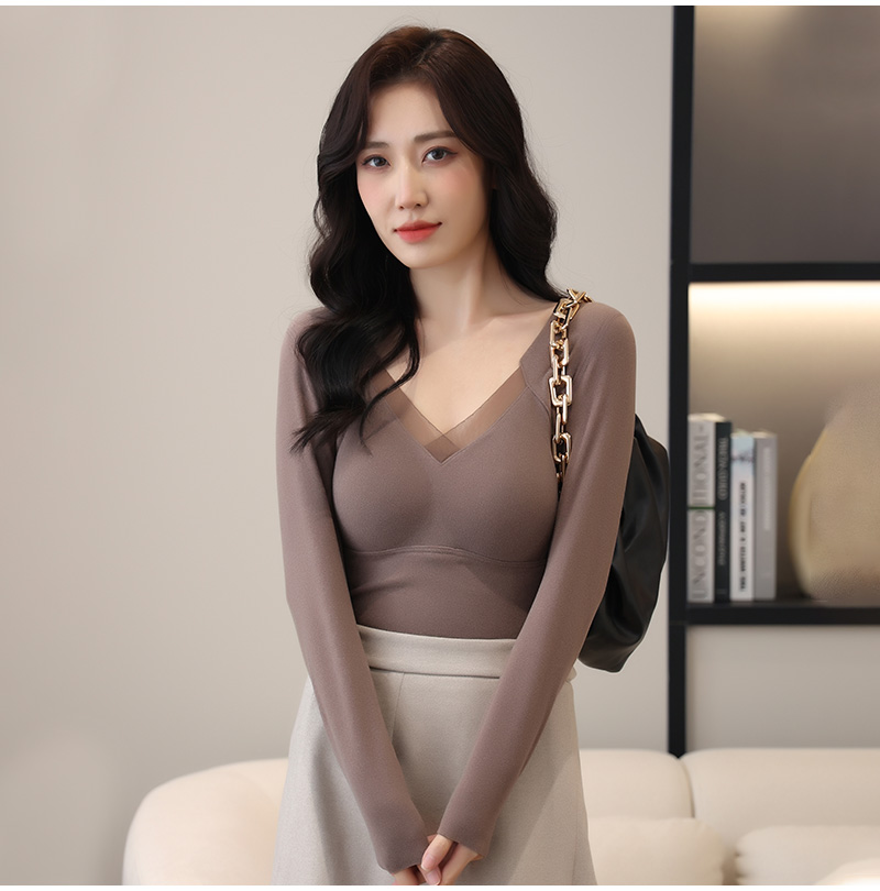 The Empire Of The United States 8805 Graphene Warm Fixed Cup Base Shirt Warm Slimming Seamless Integrated Thermal Underwear
