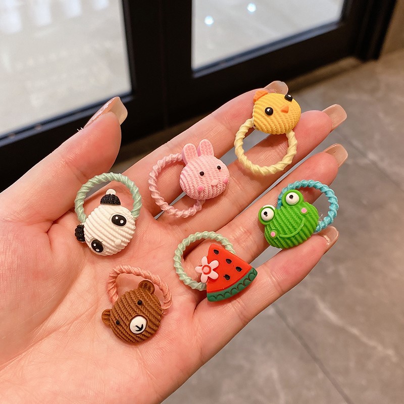 Children's hair accessories, cute hair ties, summer new style small rubber bands, baby hair bands, small hair volume, thumb bands, hair ties wholesale detail image 4