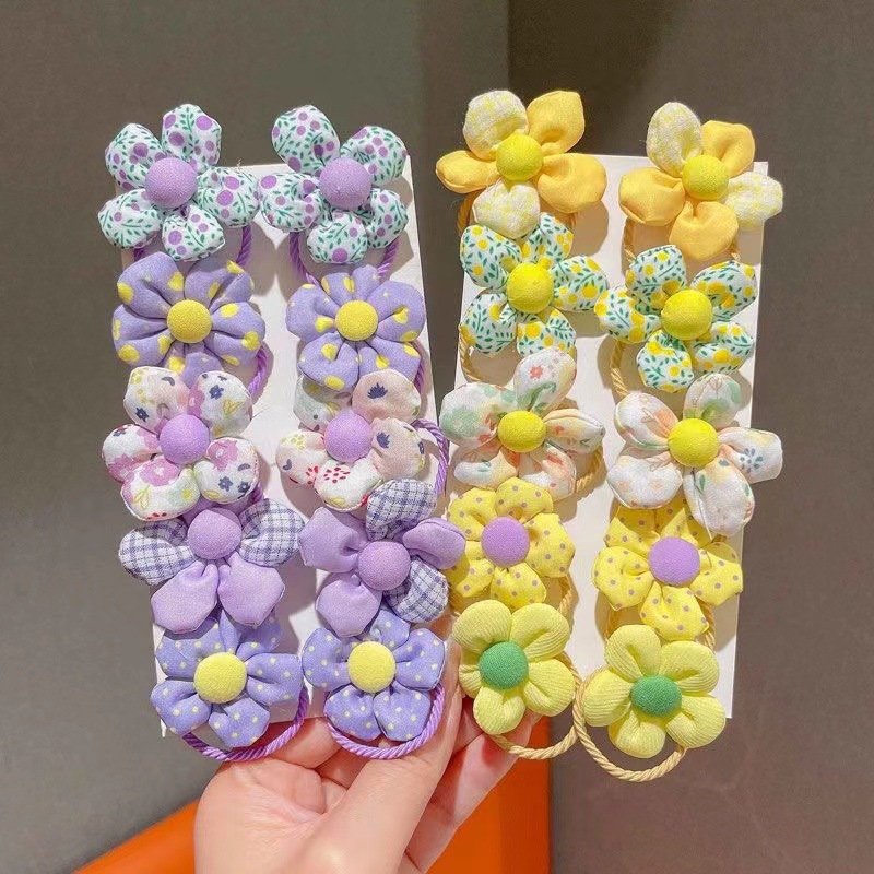 Children's hair bands, cute flower hair ties for girls, no damage to hair, good elasticity, baby hair ties, little girls' hair accessories, hair bands Application Scenario
