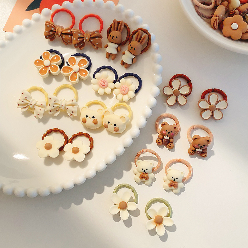 Children's hair accessories, cute hair ties, summer new style small rubber bands, baby hair bands, small hair volume, thumb bands, hair ties wholesale detail image 3
