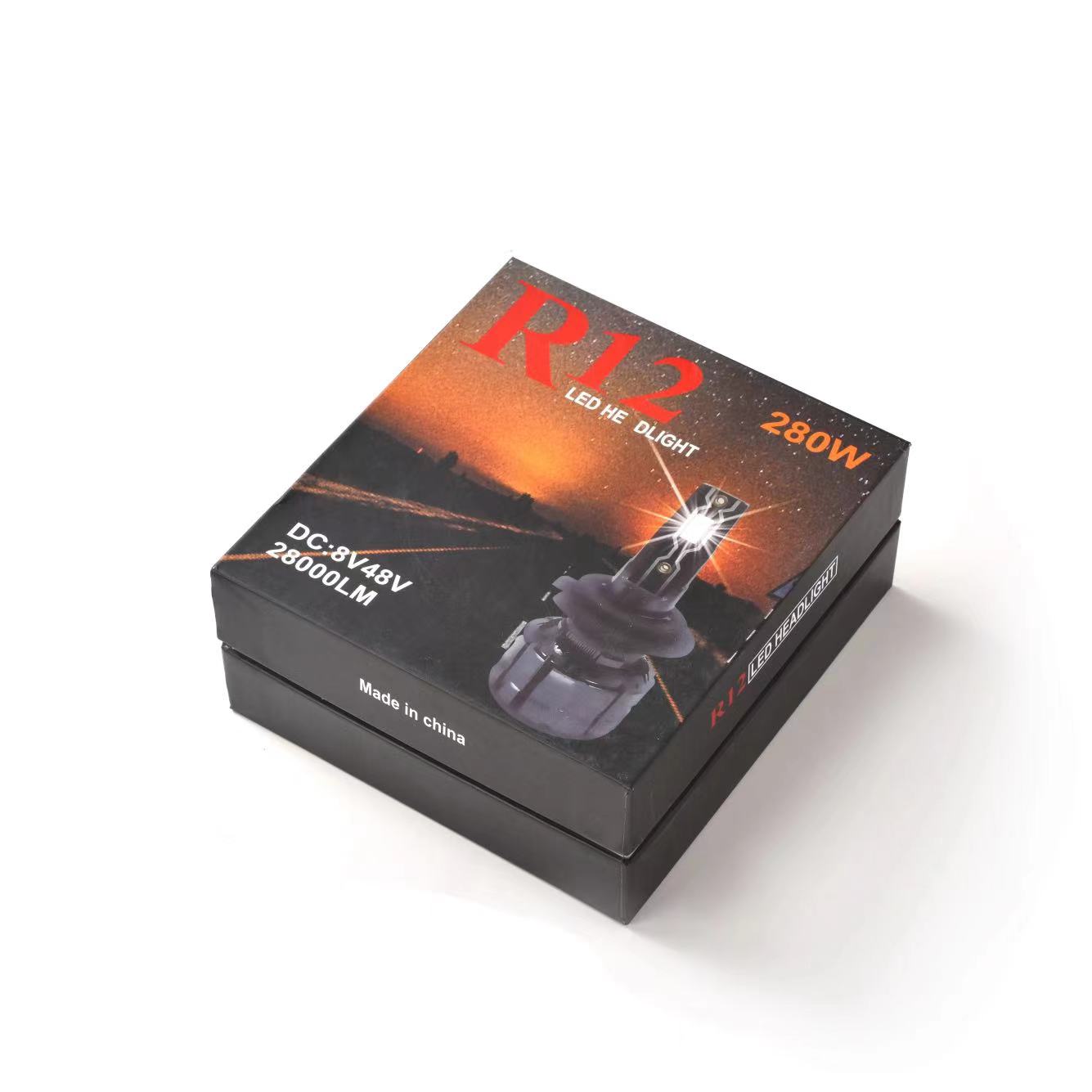 Automotive LED headlights R12, 180W high beams, high-power H4, H7, automotive parts Application Scenario