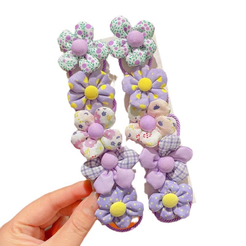 Children's hair bands, cute flower hair ties for girls, no damage to hair, good elasticity, baby hair ties, little girls' hair accessories, hair bands Item Picture