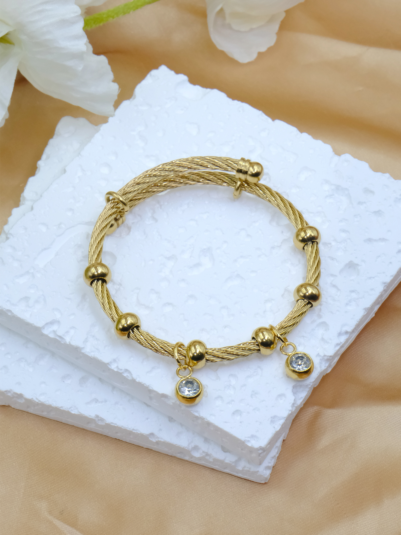 手链/手镯女不规则百搭/手链女不规则百搭/绿松石/潘多拉手饰白底实物图