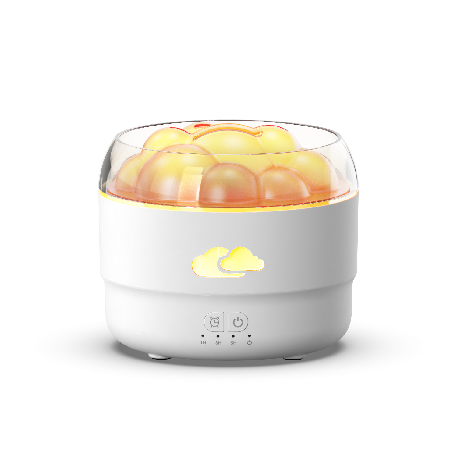The new Seven-color Cloud aroma diffuser is a household automatic aroma sprayer with intelligent timed desktop silent aroma diffuser humidifier Item Picture