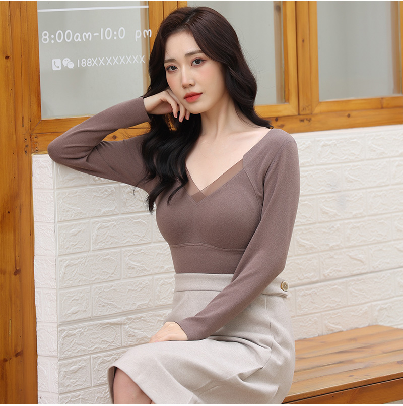 The Empire Of The United States 8805 Graphene Warm Fixed Cup Base Shirt Warm Slimming Seamless Integrated Thermal Underwear undefined
