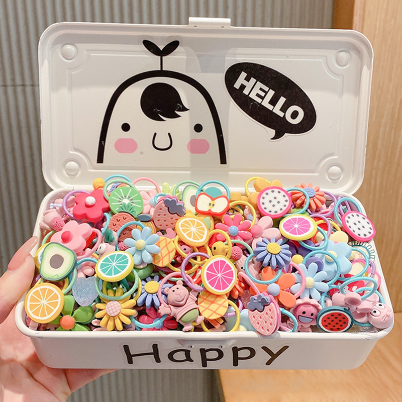 Children's hair accessories, cute hair ties, summer new style small rubber bands, baby hair bands, small hair volume, thumb bands, hair ties wholesale detail image 2