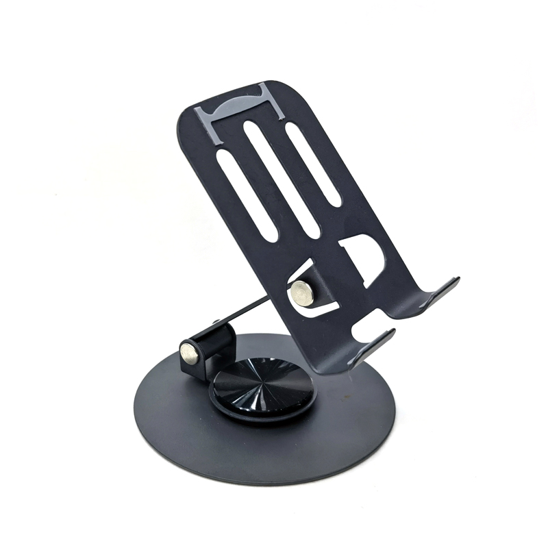 240510 LLT-001-1 Iron Desktop Foldable Phone Stand Metal Rotatable Phone Stand IPAD Tablet Desktop Phone Stand Lazy Person's Stand Item Picture